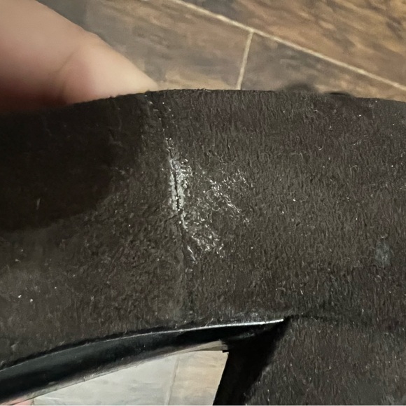 Roberto Festa Milano Italian Dark Brown Suede Pointed Pump Heels Size 36.5/6 - Picture 10 of 10